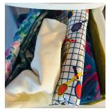 LL - Large Collection of Assorted Fabric and Quilting Material