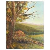 LL - Original Pearl Charlson Signed Landscape Oil Painting on Grumbacher Canvas Panel, Framed