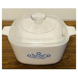 LL - Corning Ware Blue Cornflower Casserole Dish Set with Glass Lids