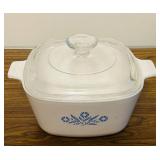 LL - Corning Ware Blue Cornflower Casserole Dish Set with Glass Lids