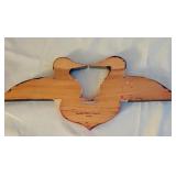 LL - Set of 3 Handcrafted Loon Bird Carvings with Heart Motif