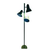 LL - Metal Floor Lamp with 3 Adjustable Green Shades, 65 Inches Tall