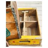 LR/G - Collection of 4 Vintage Wooden Soda Crates - Canada Dry, Cheerwine, Coca-Cola