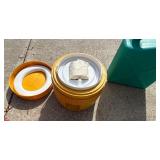 G - Set of 3 Utility Containers - Gas Can, Water Jug, and Insulated Cooler