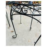 G - Set of 3 Metal Plant Stands, 21 Inch Tall