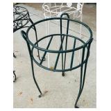 G - Set of 3 Metal Plant Stands, 21 Inch Tall