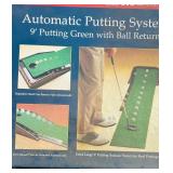 G - Golf Practice Set with 9 Ft Automatic Putting System and Swing Groover Trainer