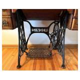 Antique Singer Treadle Sewing Machine Table with Drawers