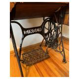 Antique Singer Treadle Sewing Machine Table with Drawers