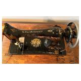 Antique Singer Treadle Sewing Machine Table with Drawers