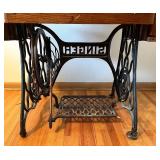 Antique Singer Treadle Sewing Machine Table with Drawers