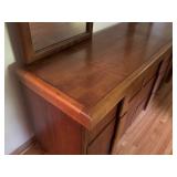 Lane Mid-Century Modern Dresser with Dual Mirrors