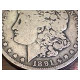 1891-O Morgan Silver Dollar US Coin