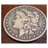 1890-O Morgan Silver Dollar Coin