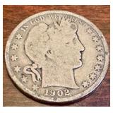 1902-O and 1903 Barber Half Dollar Coins
