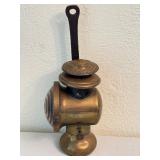 DR - Antique Brass Railroad Lantern with Handle
