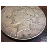 1934-S Peace Silver Dollar Coin