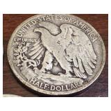 Set of 3 1935 Walking Liberty Half Dollars (S, D, and Philadelphia Mintmarks)