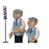 K - Handcrafted Barbershop Quartet Wood Carving by Bobbies Crafty Crafts