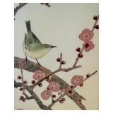 HLWY - Vintage Japanese Songbird Block Print Framed