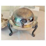 DR - Assorted Vintage Glassware and Silver Plate Tableware Collection