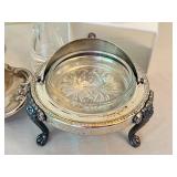 DR - Assorted Vintage Glassware and Silver Plate Tableware Collection