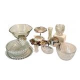 DR - Assorted Vintage Glassware and Silver Plate Tableware Collection