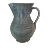 DR - Handcrafted Ceramic Pitcher with Blue-Gray Glaze