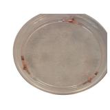 DR - Vintage Pink Depression Glass 10-Inch Footed Cake Plate