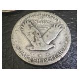 Set of 5 Standing Liberty 1930 US Quarter Dollar Coins