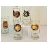 K - Set of 6 Vintage Minnesota Souvenir Drinking Glasses