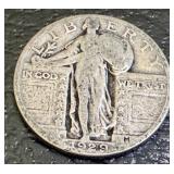 Set of 6 Standing Liberty Silver Quarters 1929