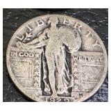 Set of 6 Standing Liberty Silver Quarters 1929