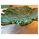 LR - Vintage 1963 Leaf Pottery Platter Mid-Century Modern