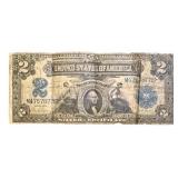 1899 US $2 Silver Certificate Large Note