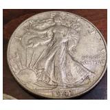 Set of 3 1941 Walking Liberty Half Dollars - 2 Denver, 1 San Francisco Mint Marks