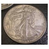 Set of 3 Walking Liberty Half Dollars 1943-S, 1943-D, 1943
