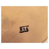 LR - Vintage Sundance Brown and Beige Stoneware Pottery Set with Pitcher and Covered Crocks