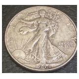1944 and 1944-S Walking Liberty Half Dollar Silver Coins