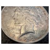 1922 Peace Silver Dollar Coin