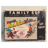 LR - Vintage Rig-A-Jig Family Set Construction Toy with Box