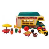 Vintage Fisher Price Play Family Camper with Figures and Accessories