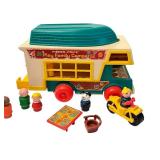 Vintage Fisher Price Play Family Camper with Figures and Accessories