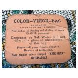 Antique Mandalian Color-Vision Mesh Purse with Floral Design