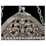 Antique Mandalian Color-Vision Mesh Purse with Floral Design