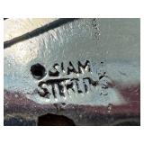 Vintage Siam Sterling Enamel Lucky Elephant Brooch