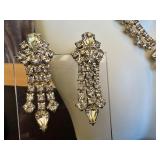 Vintage Rhinestone Jewelry Collection with Necklaces and Earrings