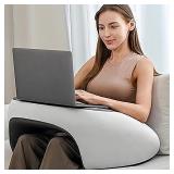 Olumoon Reading Pillow, Lap Desk Pillow for Adult, Memory Foam Gaming Pillow