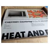 Chefman Countertop 1.1 Cu. Ft. Microwave.