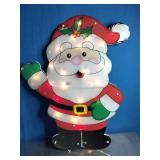 Northlight 22" x 30.25" Lighted Santa Outdoor Decoration.